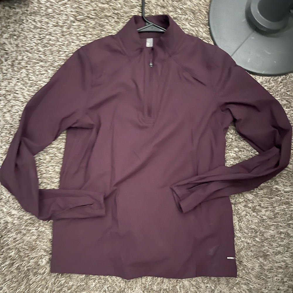 Mondetta Plum Quarter-Zip Pullover